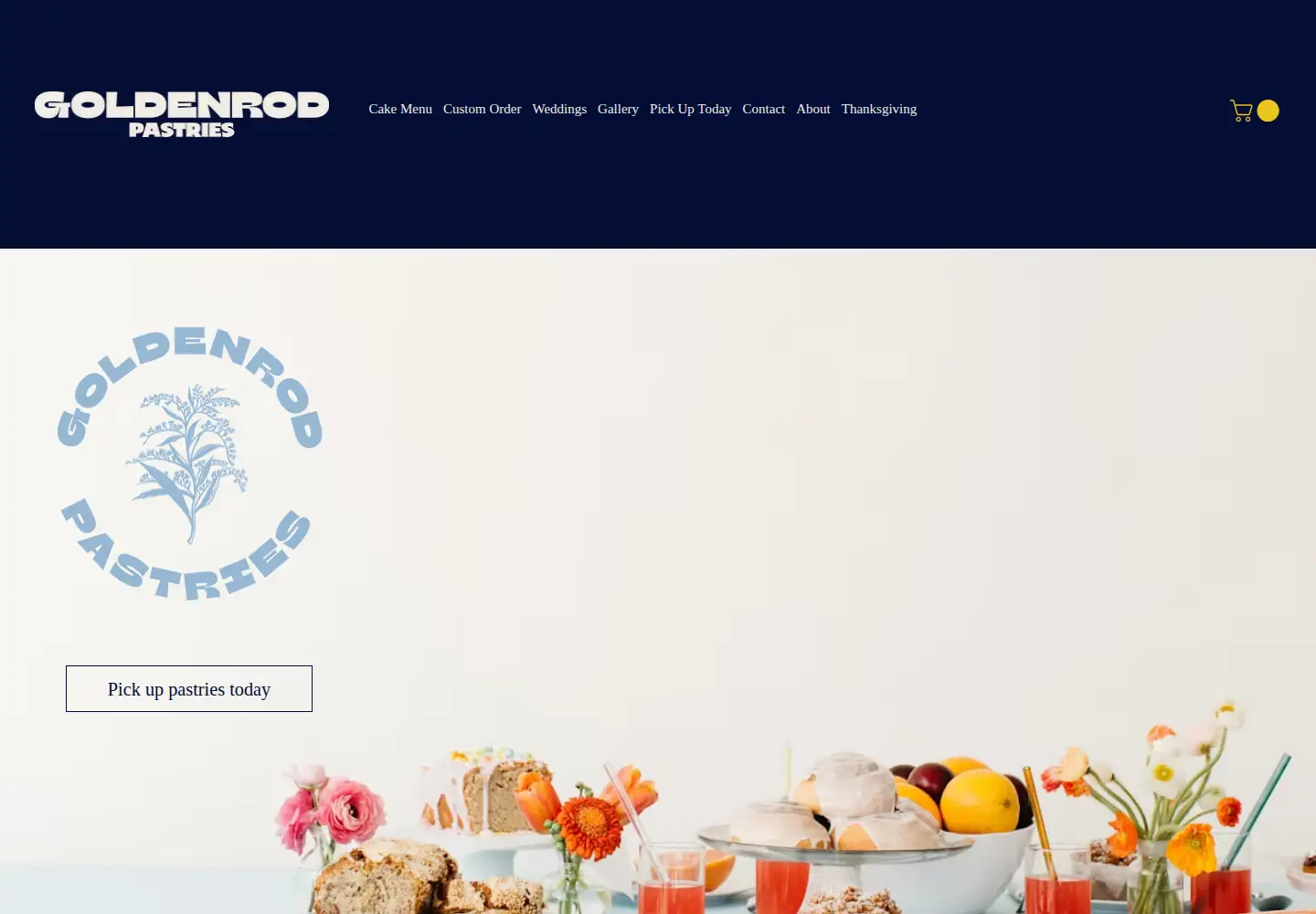 Screenshot of goldenrodpastries.com