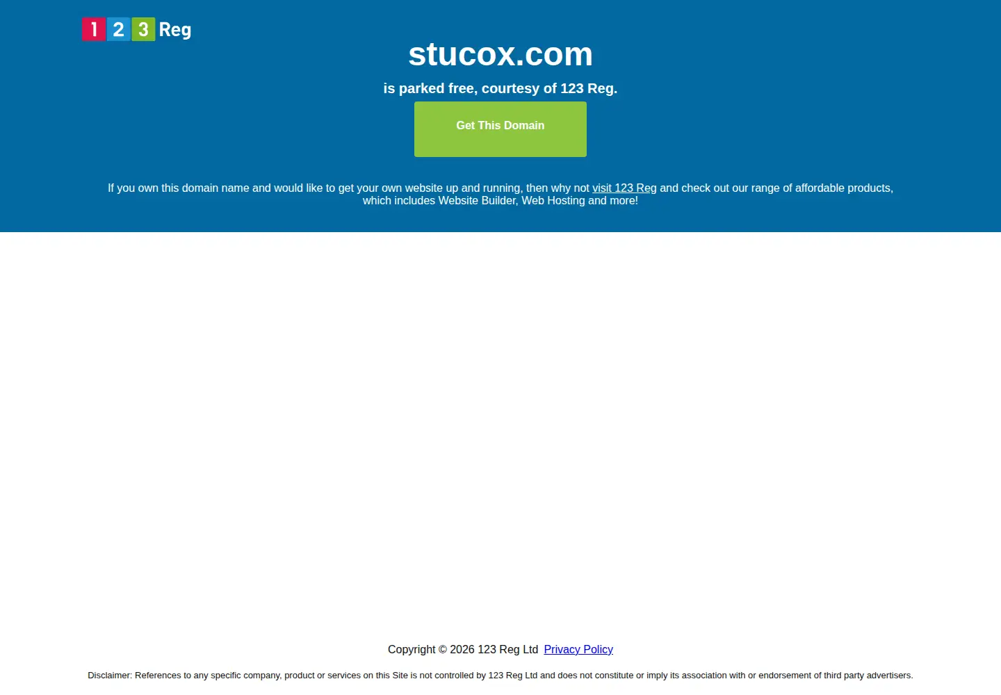 Screenshot of stucox.com