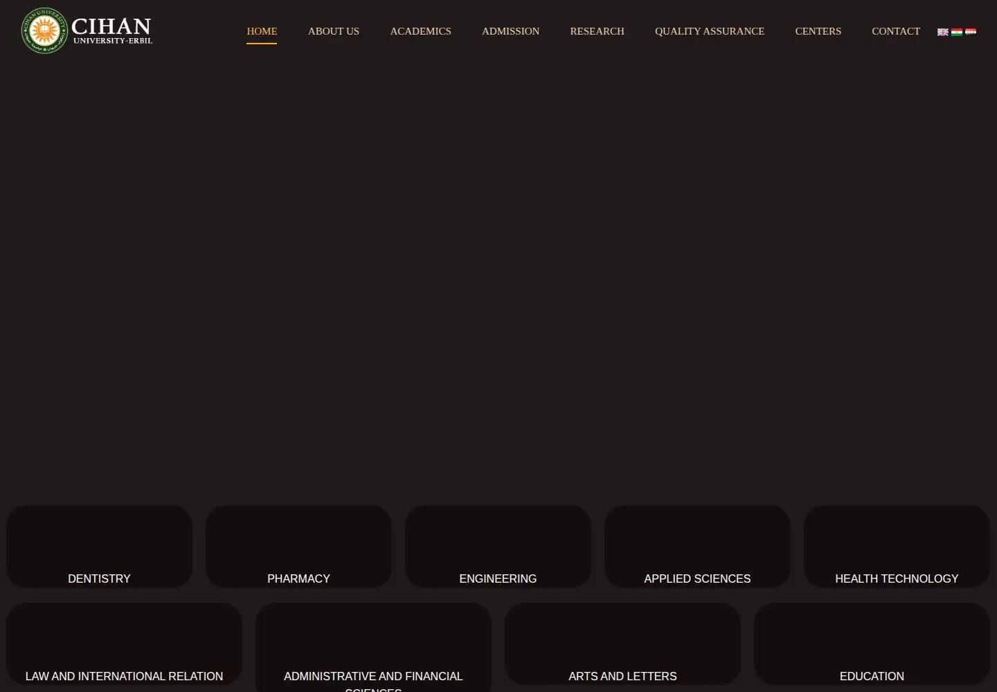 Screenshot of cihanuniversity.edu.iq