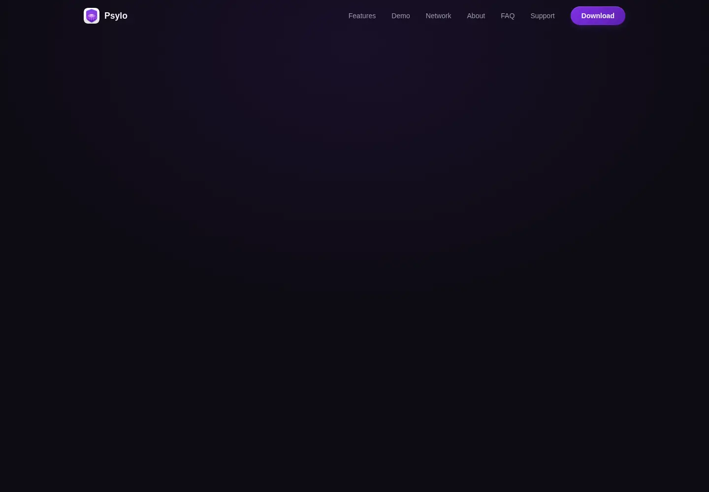 Screenshot of psylo.app
