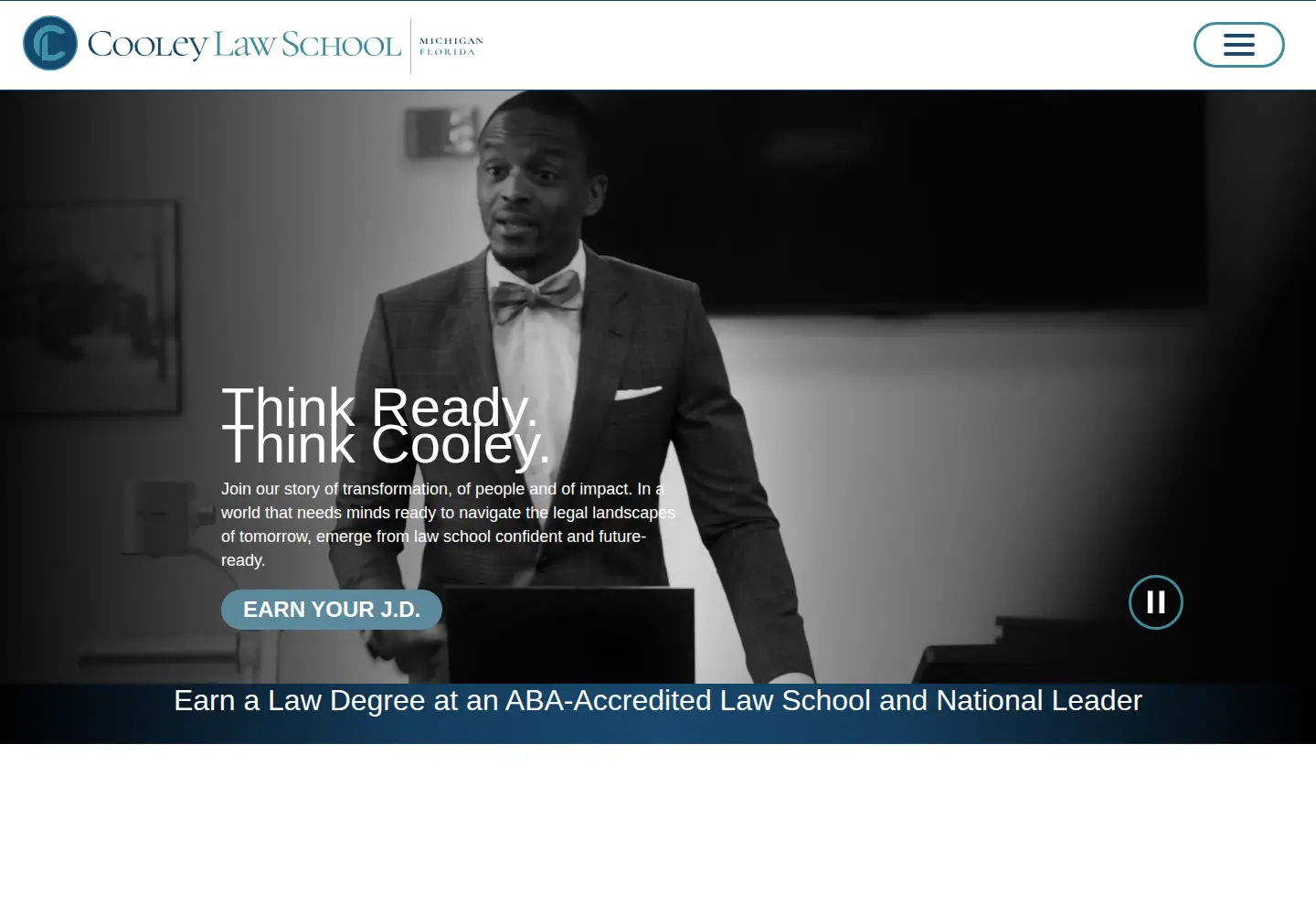 Screenshot of cooley.edu