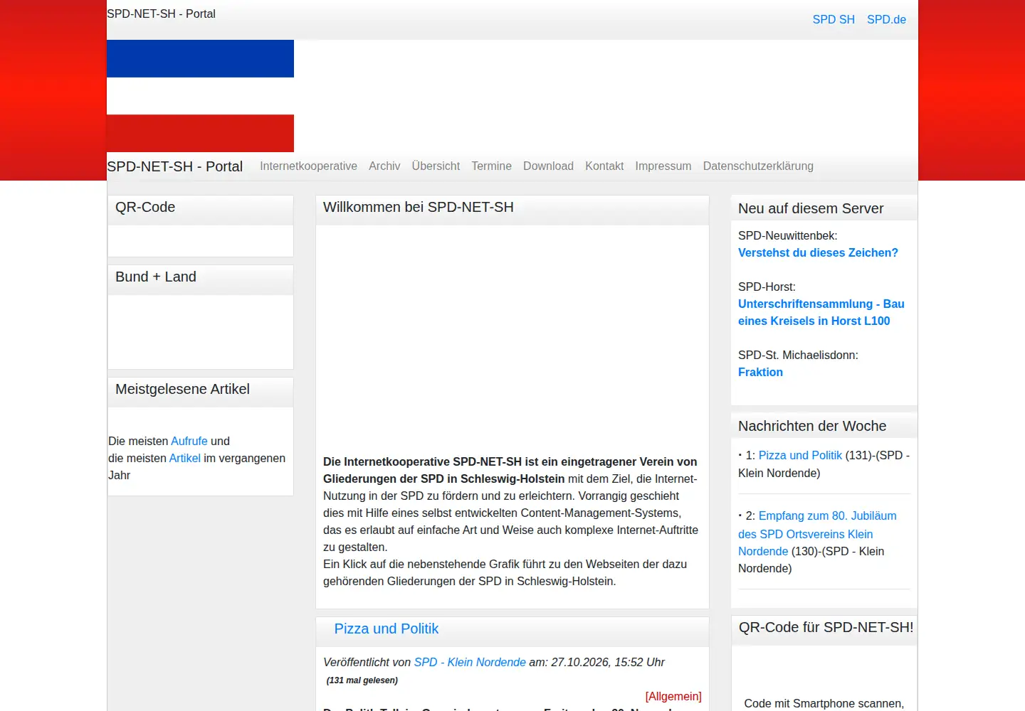 Screenshot of spd-net-sh.de