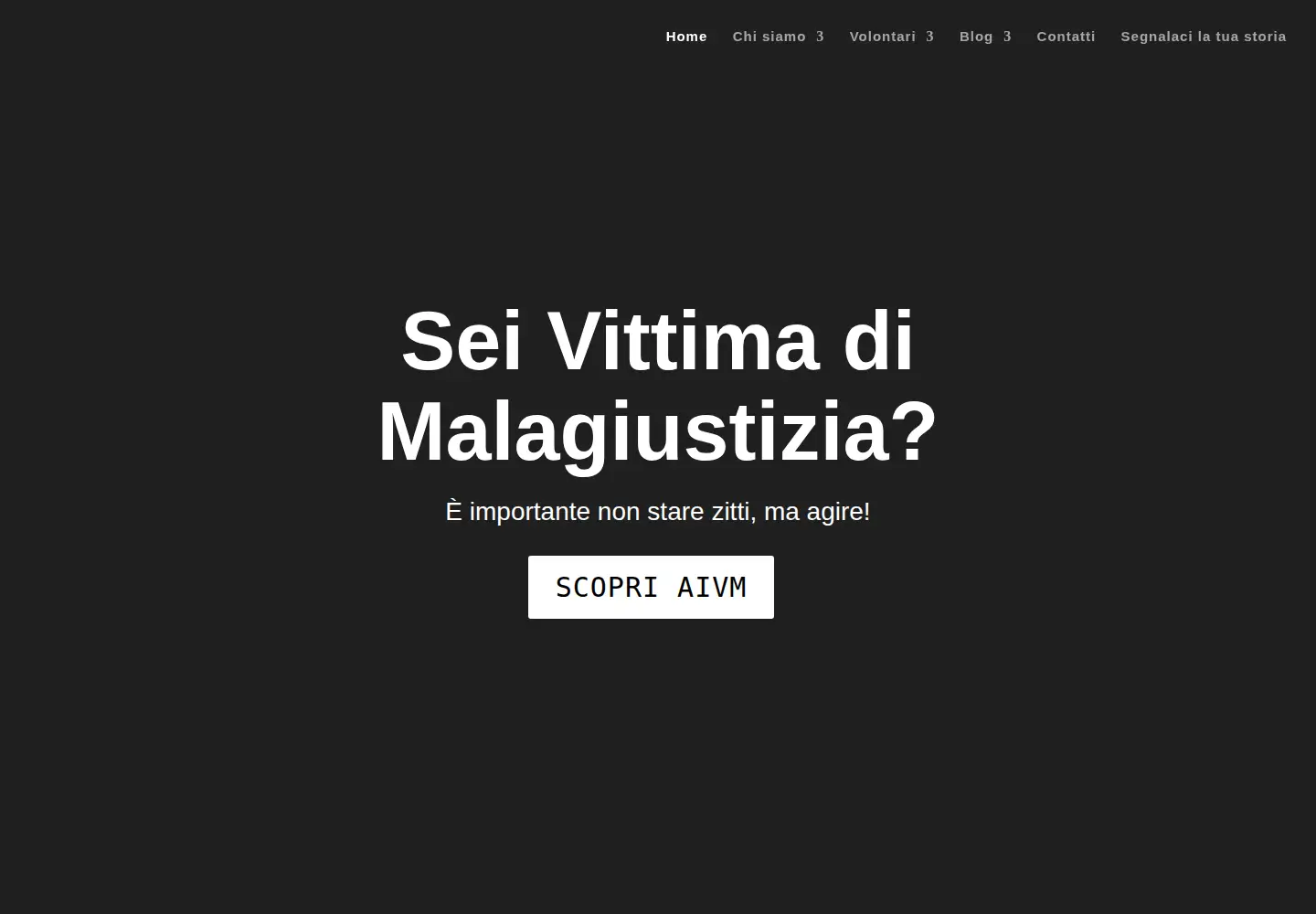 Captured homepage of aivm.it in the current scan