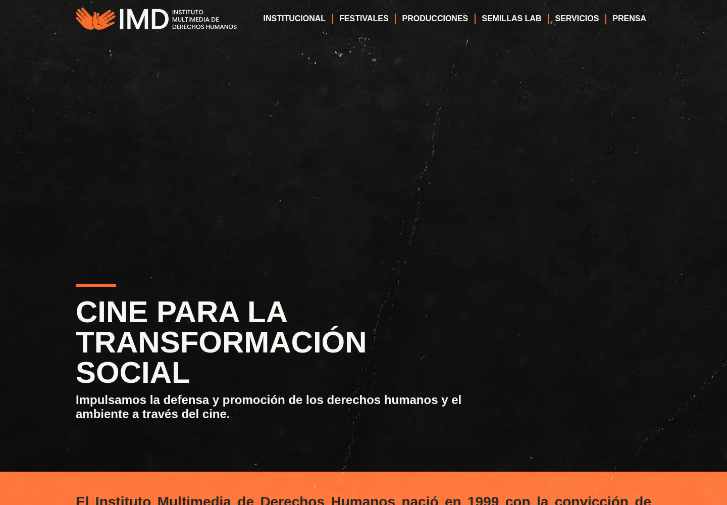 Screenshot of imd.org.ar