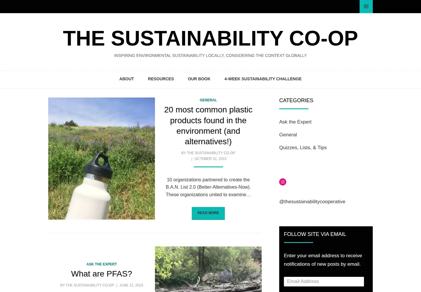 Screenshot of thesustainabilitycooperative.net