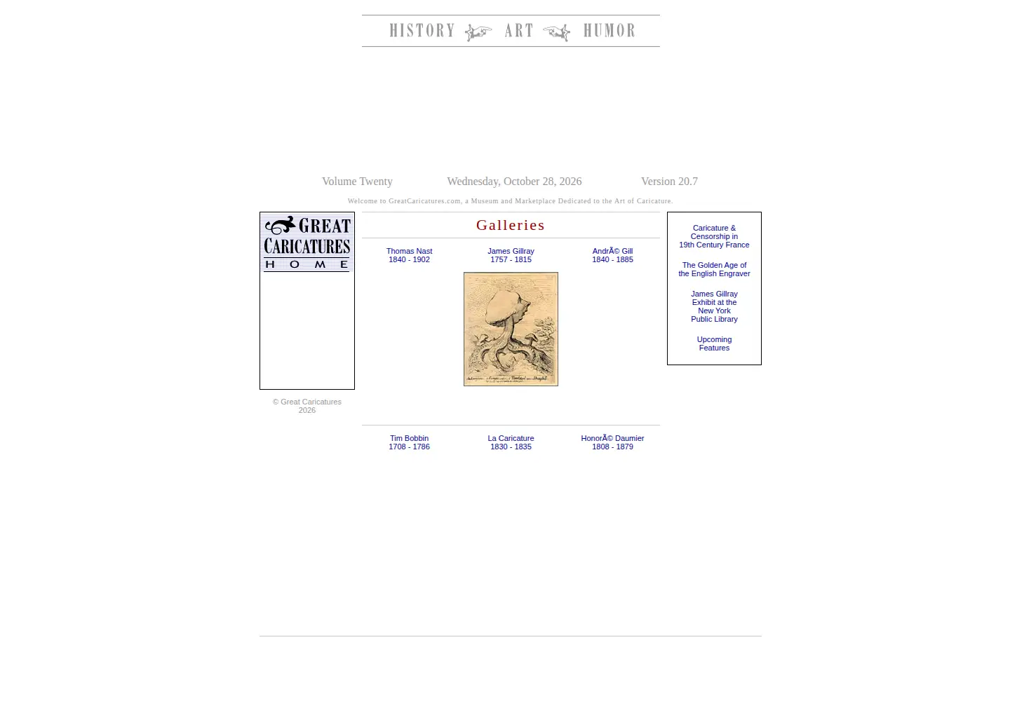Screenshot of greatcaricatures.com