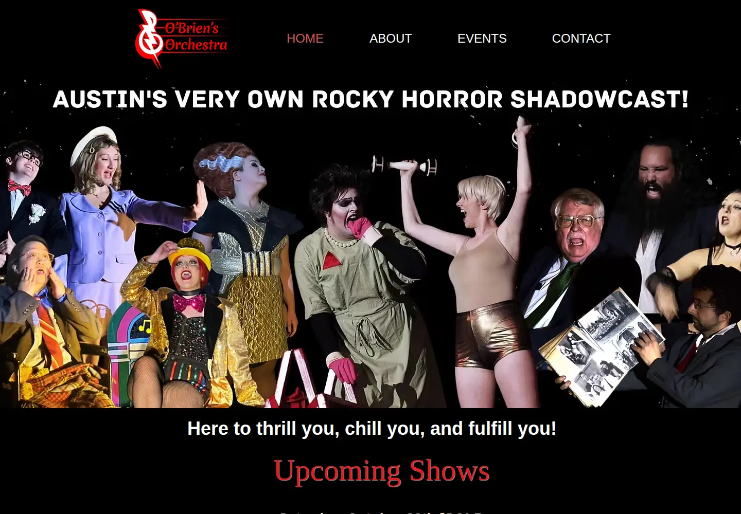 Screenshot of rockyhorroraustin.com