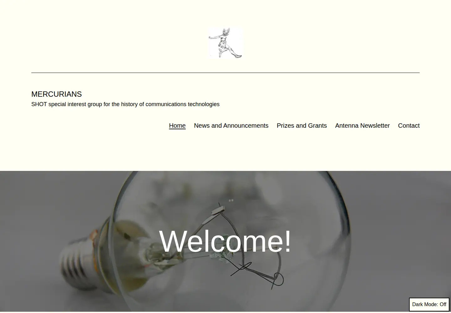 Screenshot of mercurians.org