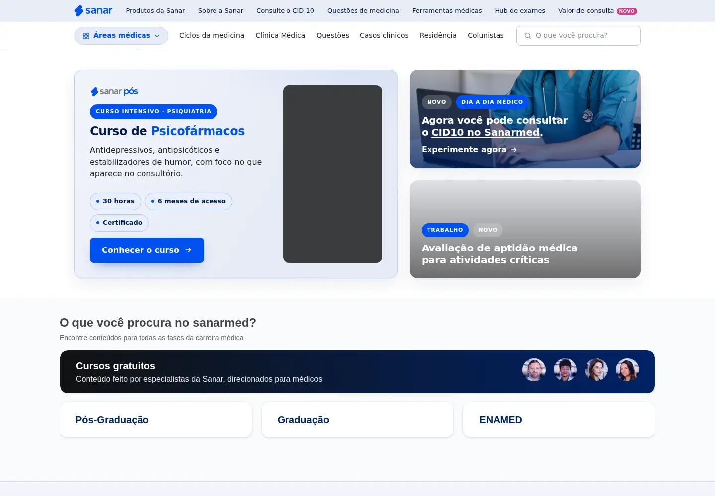 Screenshot of sanarmed.com
