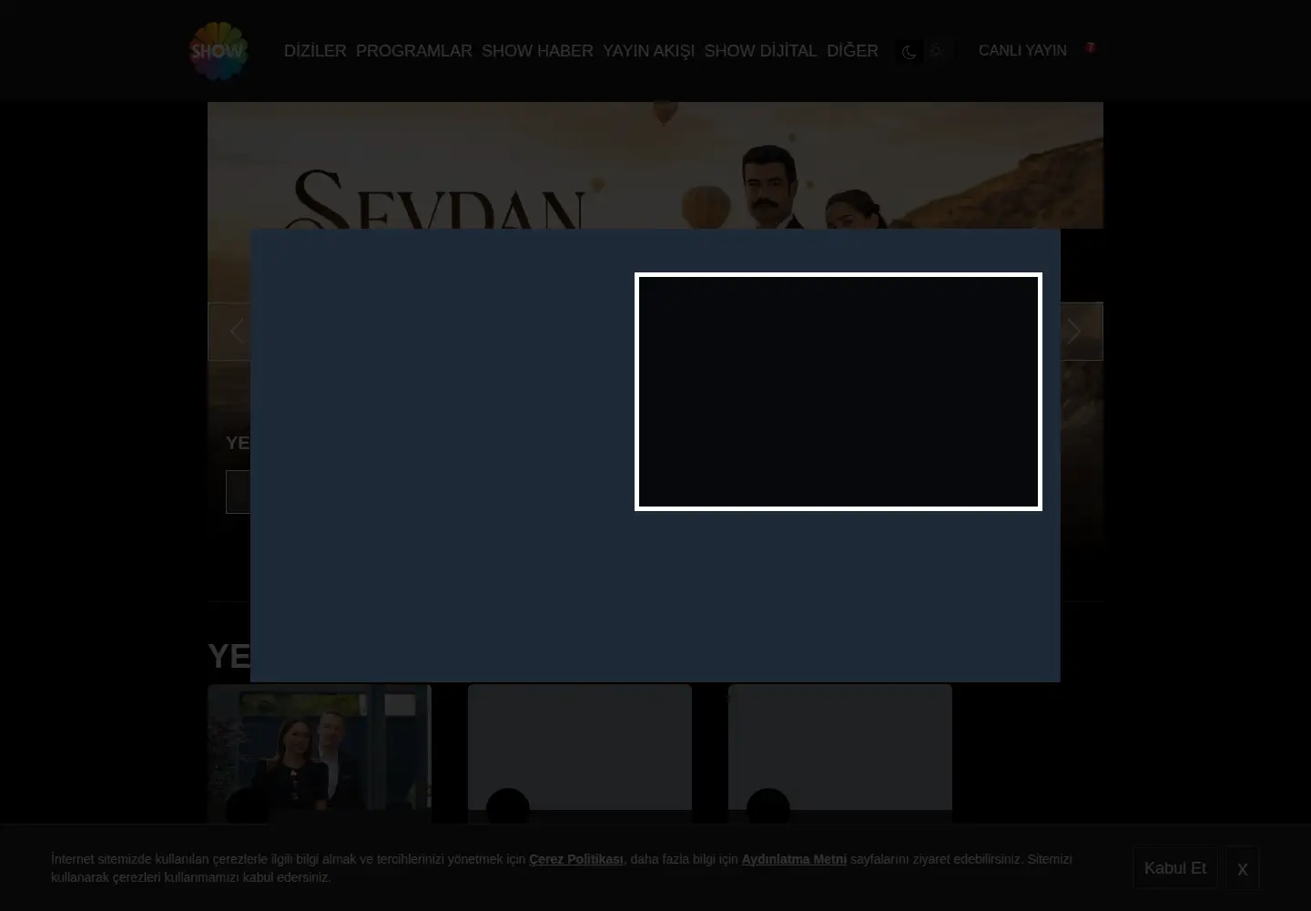 Screenshot of showtv.com.tr