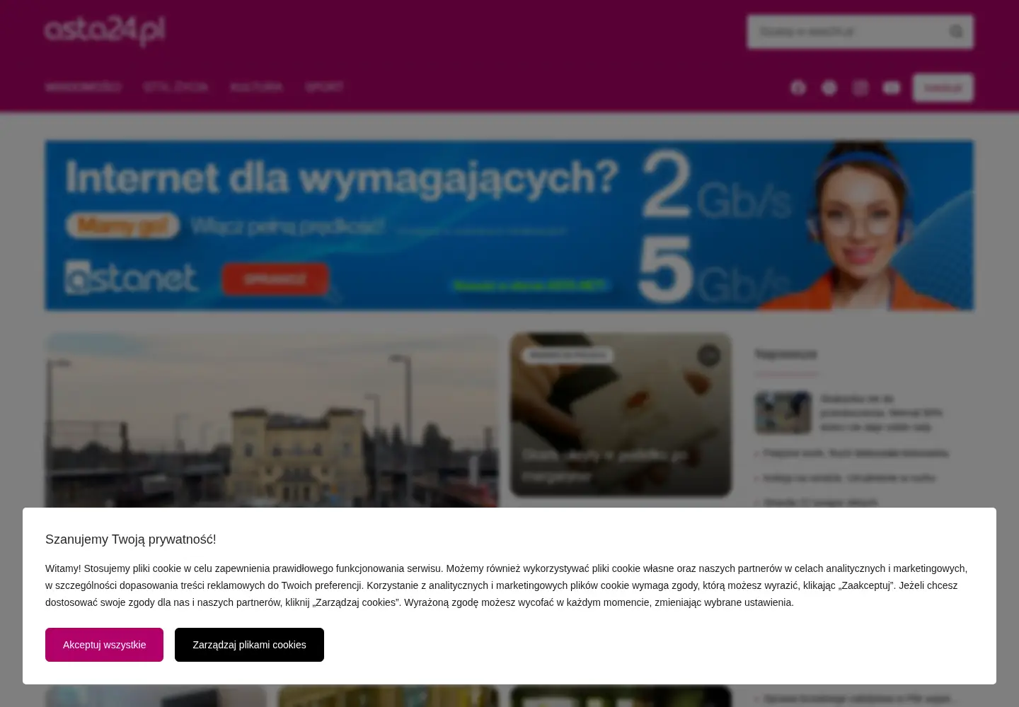 Screenshot of asta24.pl