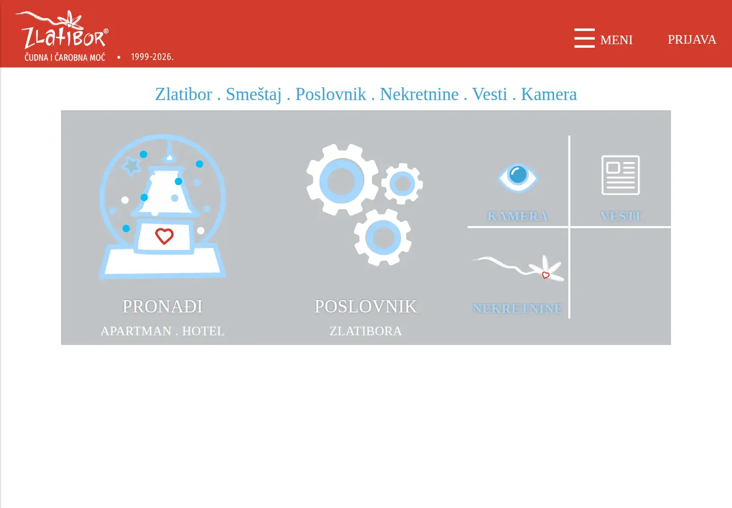 Screenshot of zlatibor.rs