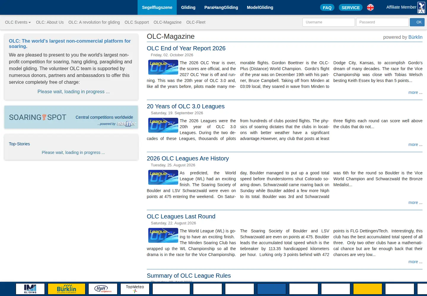 Screenshot of onlinecontest.org