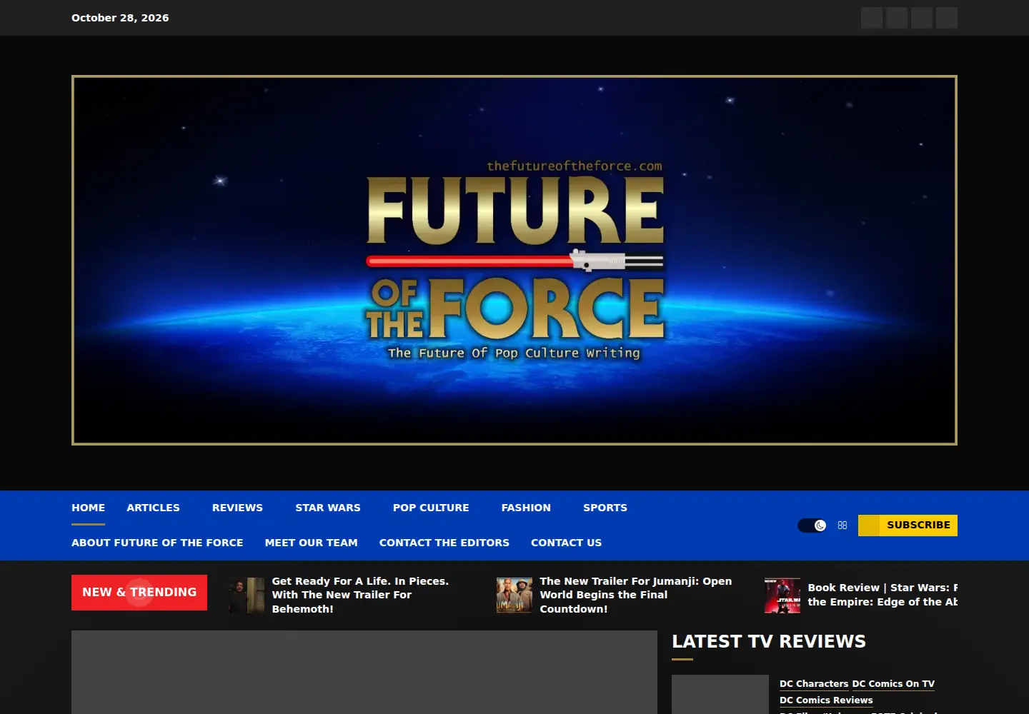 Screenshot of thefutureoftheforce.com