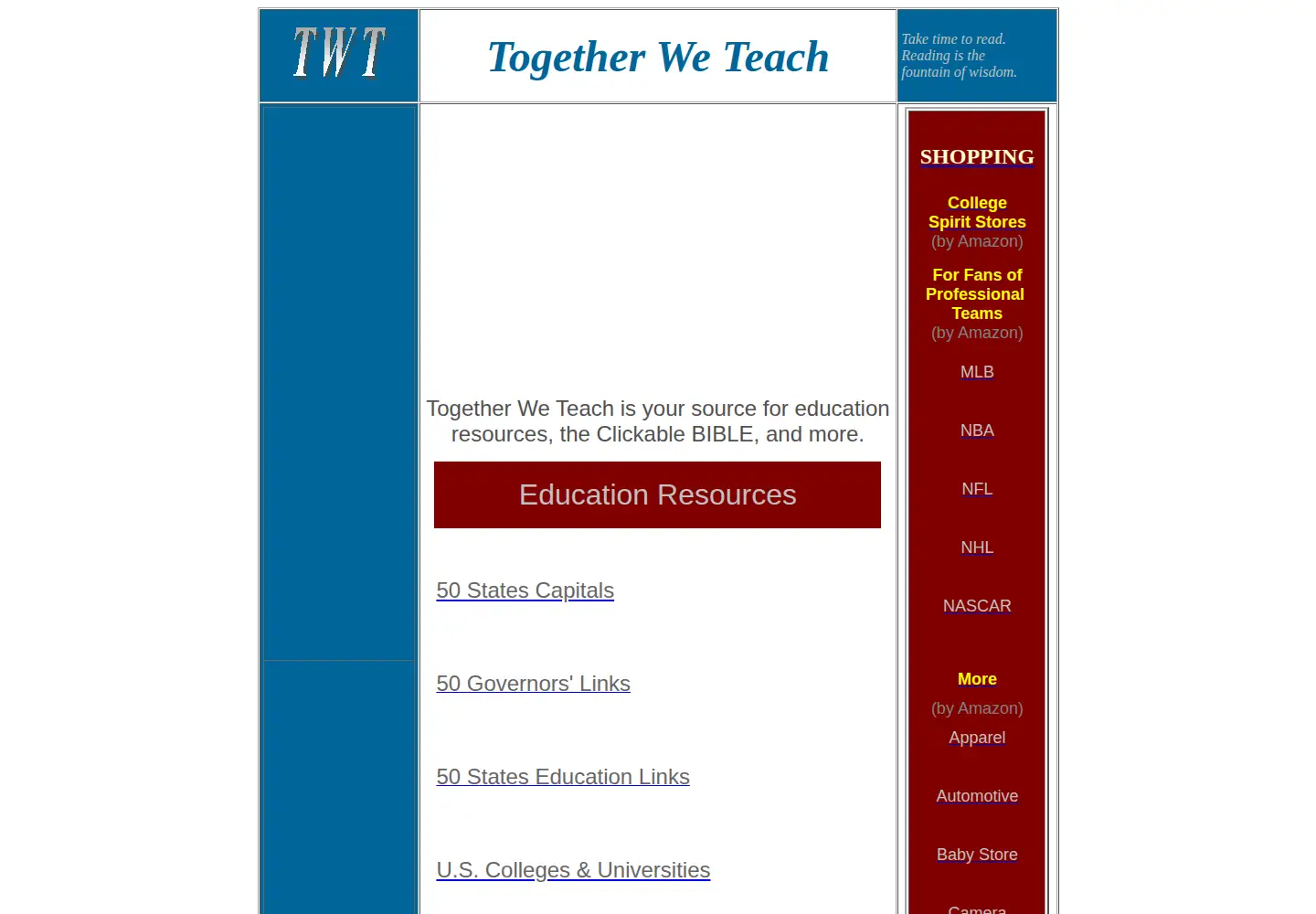 Screenshot of togetherweteach.com
