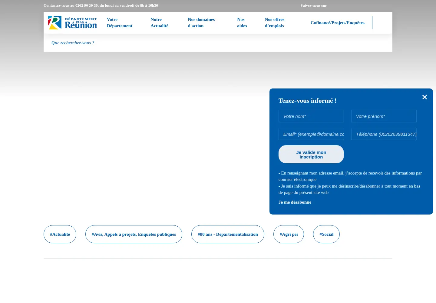 Screenshot of departement974.fr