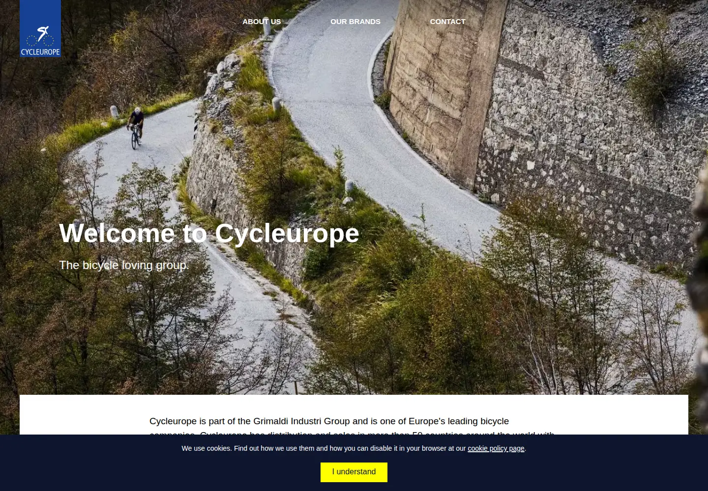 Screenshot of cycleurope.com