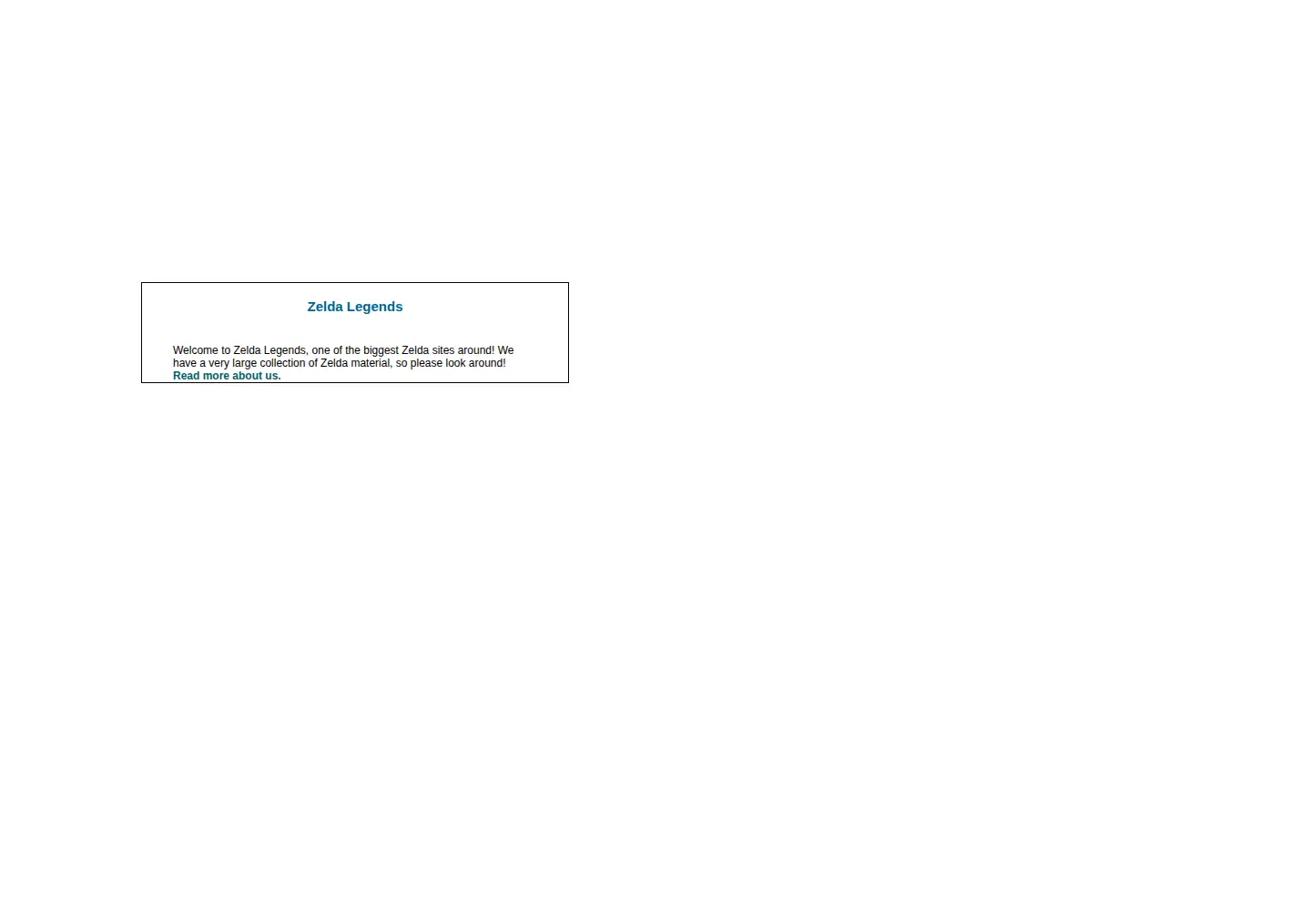 Screenshot of zeldalegends.net