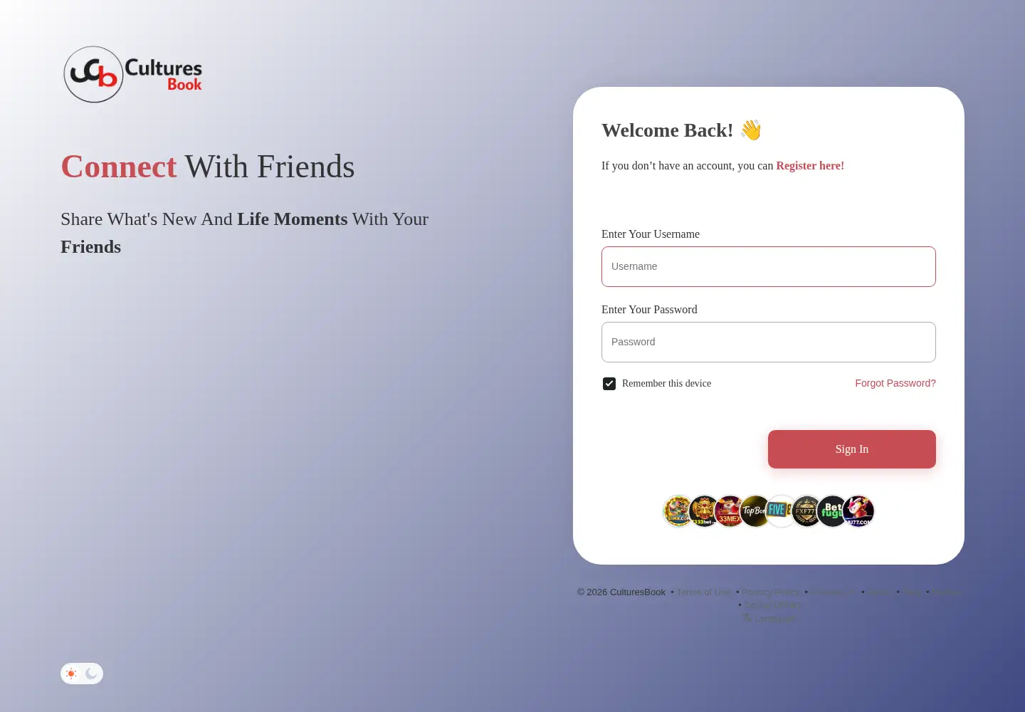 Screenshot of culturesbook.com