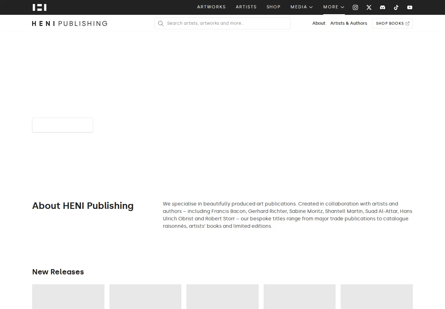Screenshot of henipublishing.com