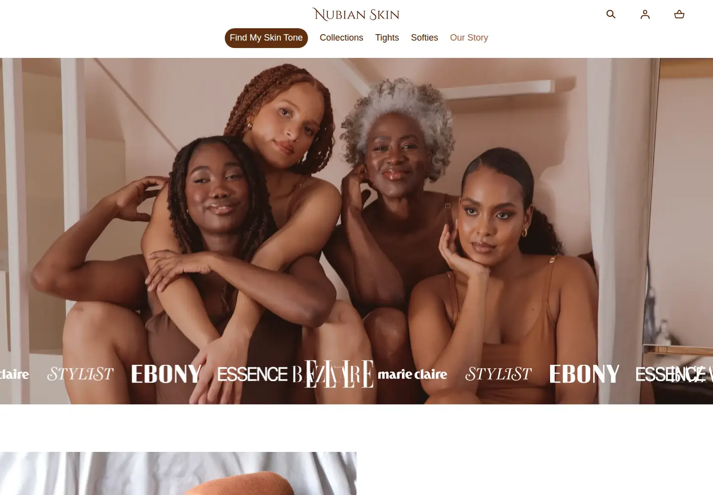 Captured homepage of nubianskin.com in the current scan