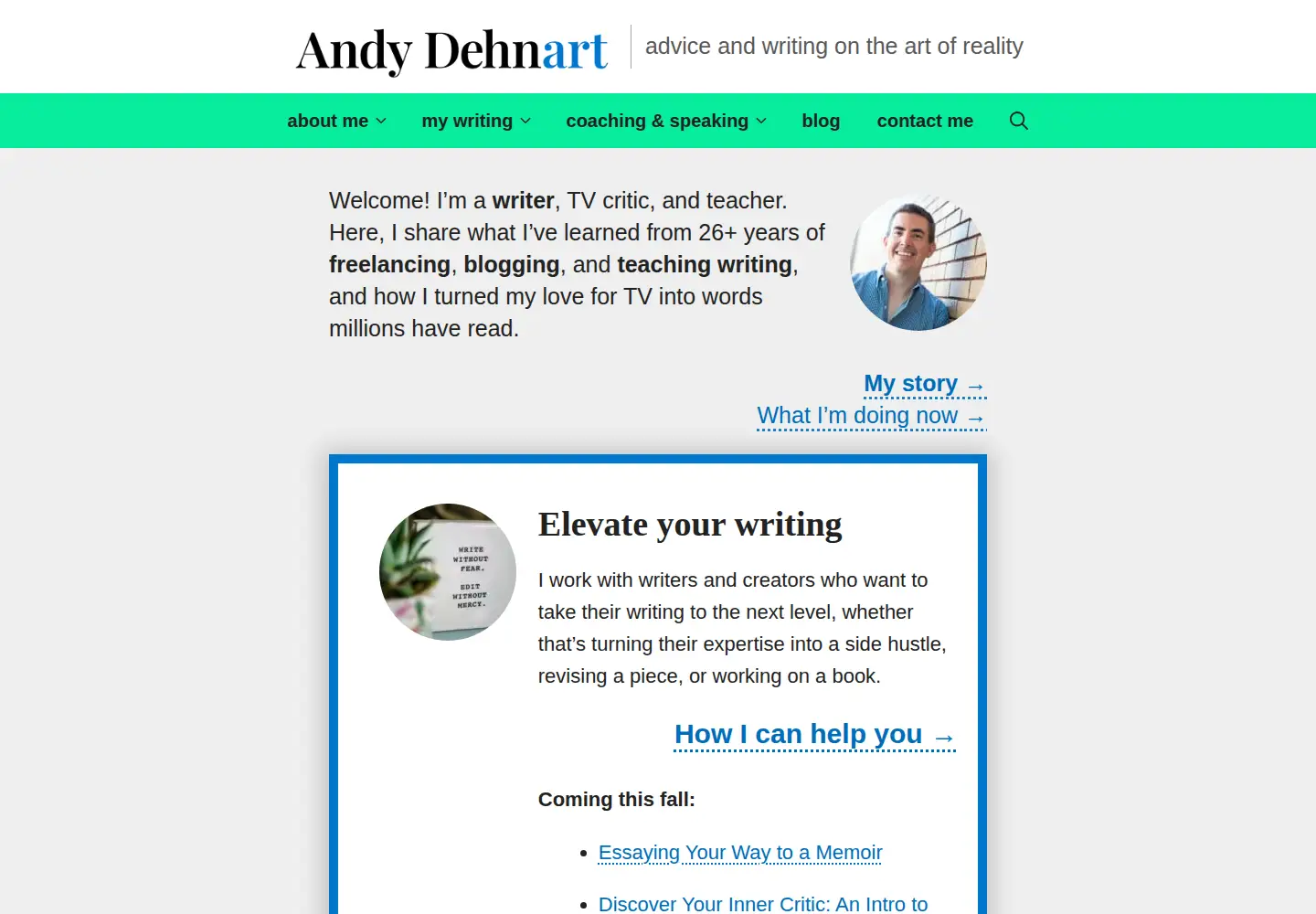 Screenshot of andydehnart.com