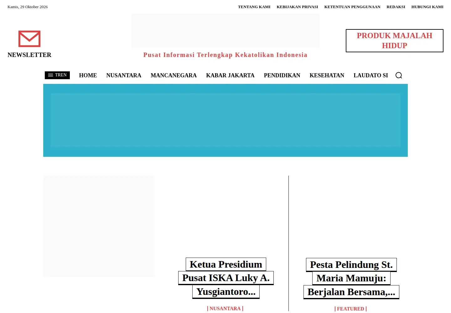 Screenshot of hidupkatolik.com