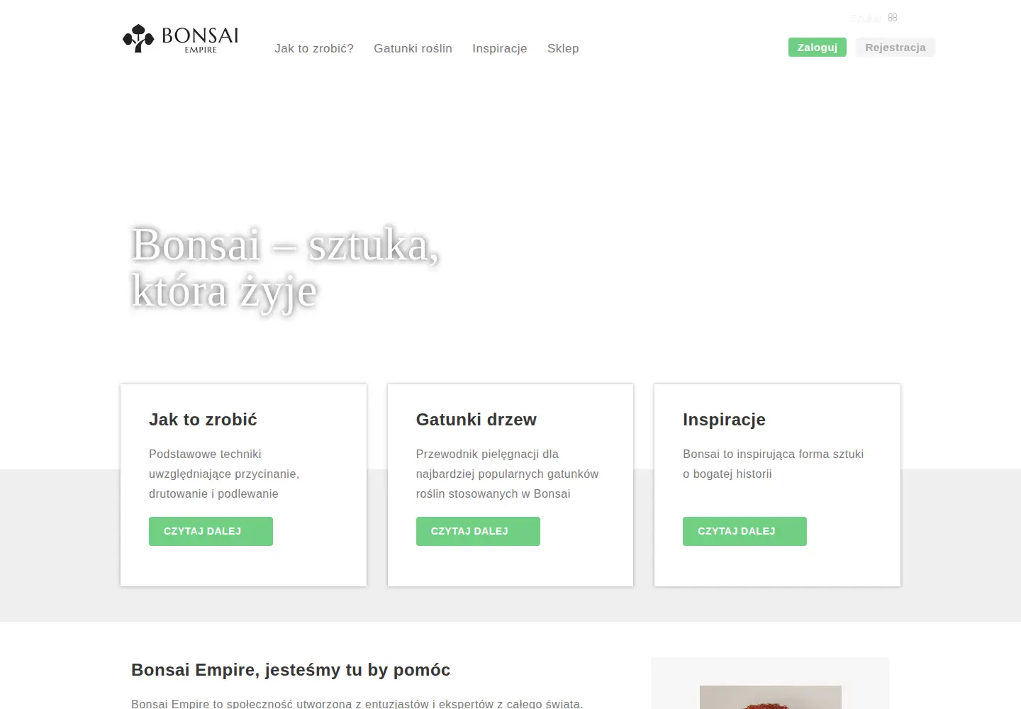 Screenshot of bonsaiempire.pl