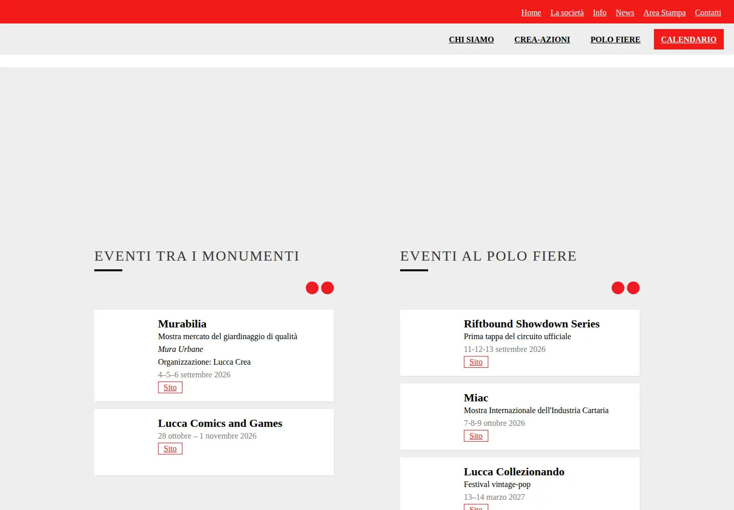 Screenshot of luccacrea.it