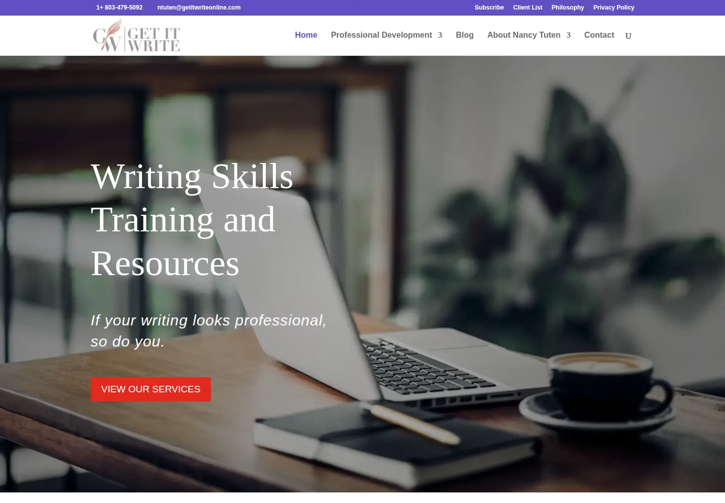 Screenshot of getitwriteonline.com