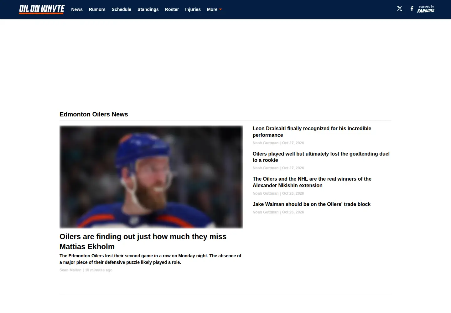Screenshot of oilonwhyte.com