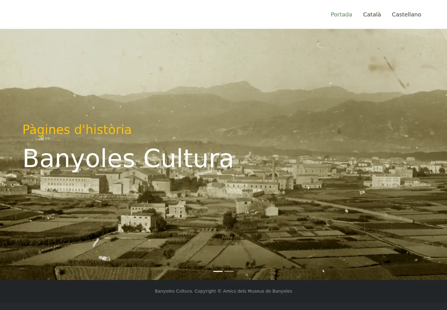 Screenshot of banyolescultura.net