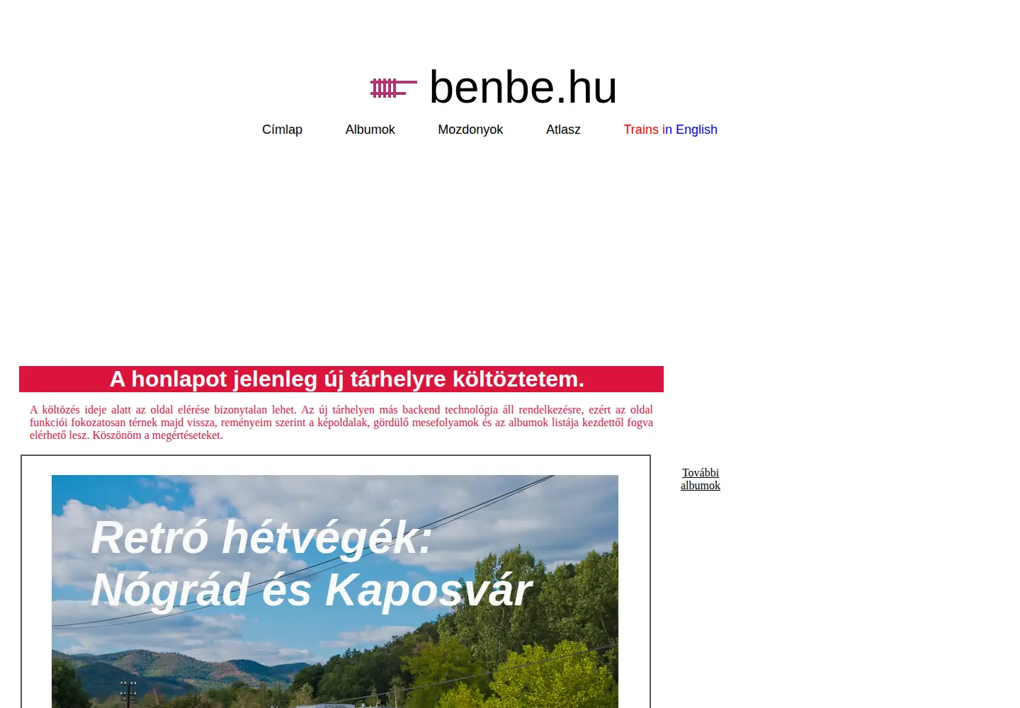 Screenshot of benbe.hu