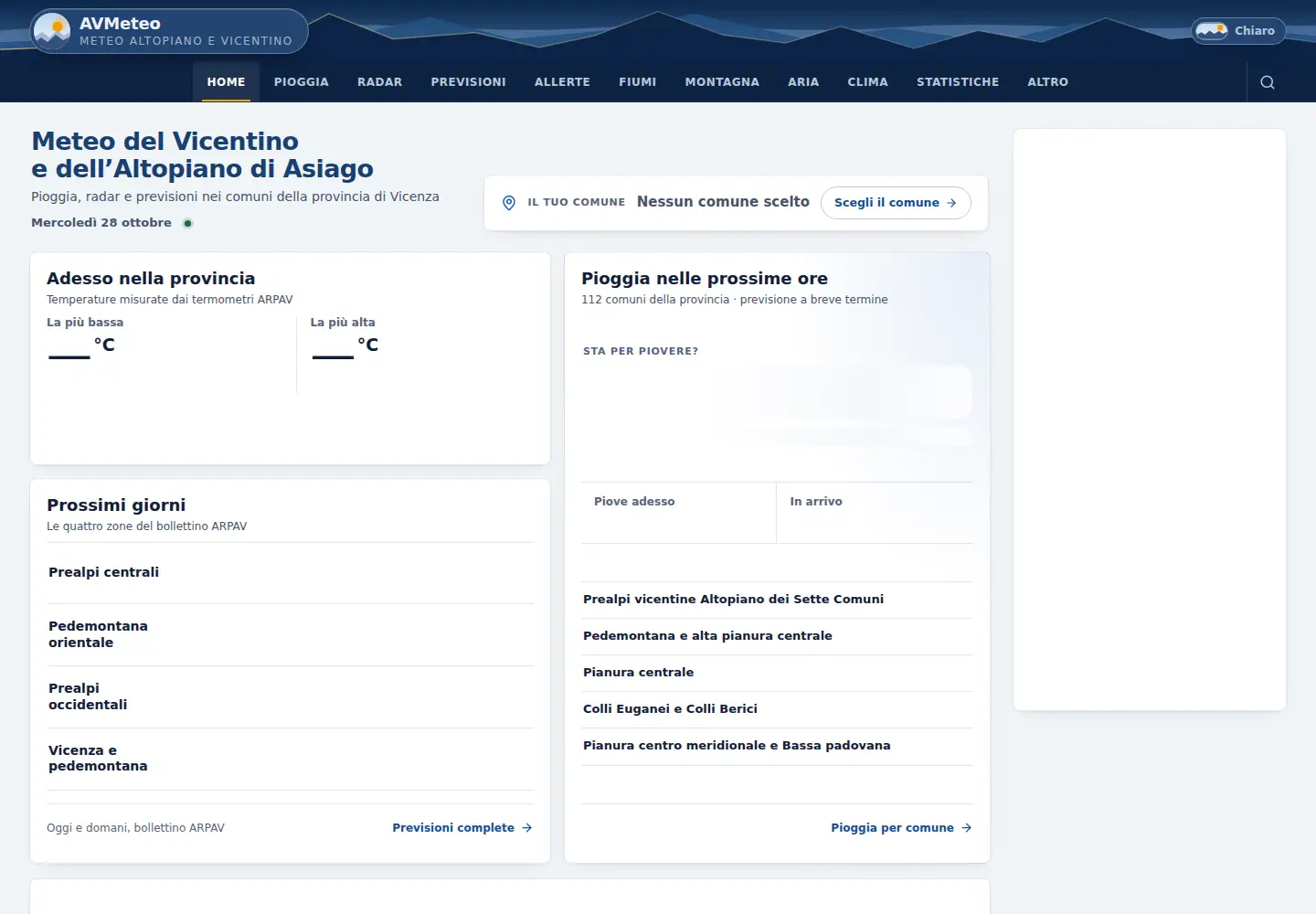Screenshot of avmeteo.it