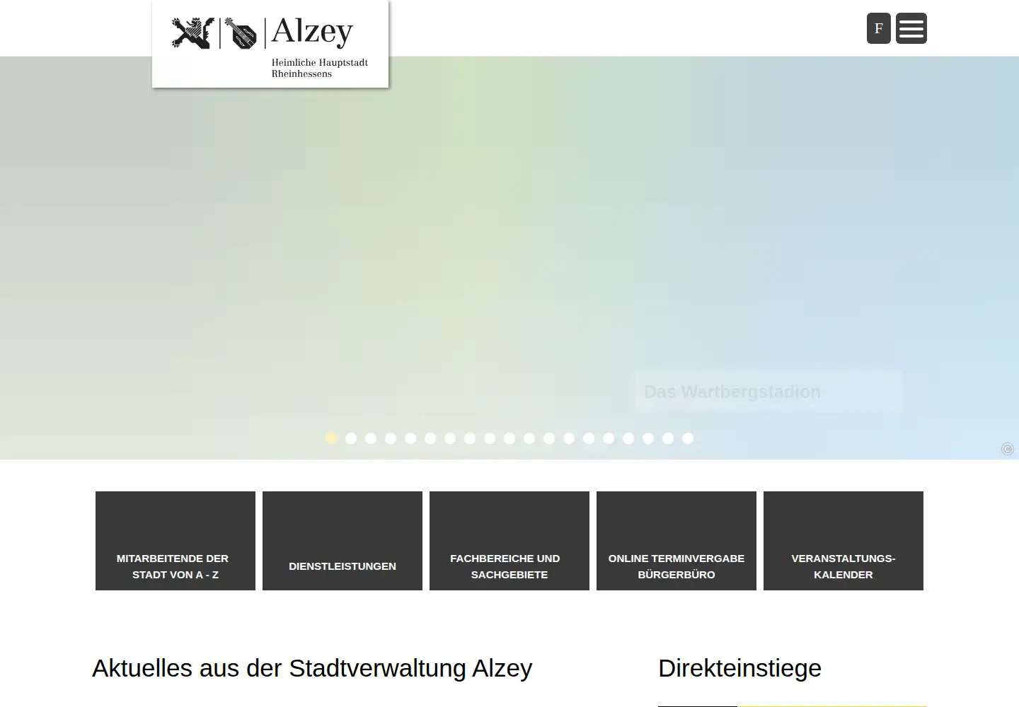 Screenshot of alzey.de