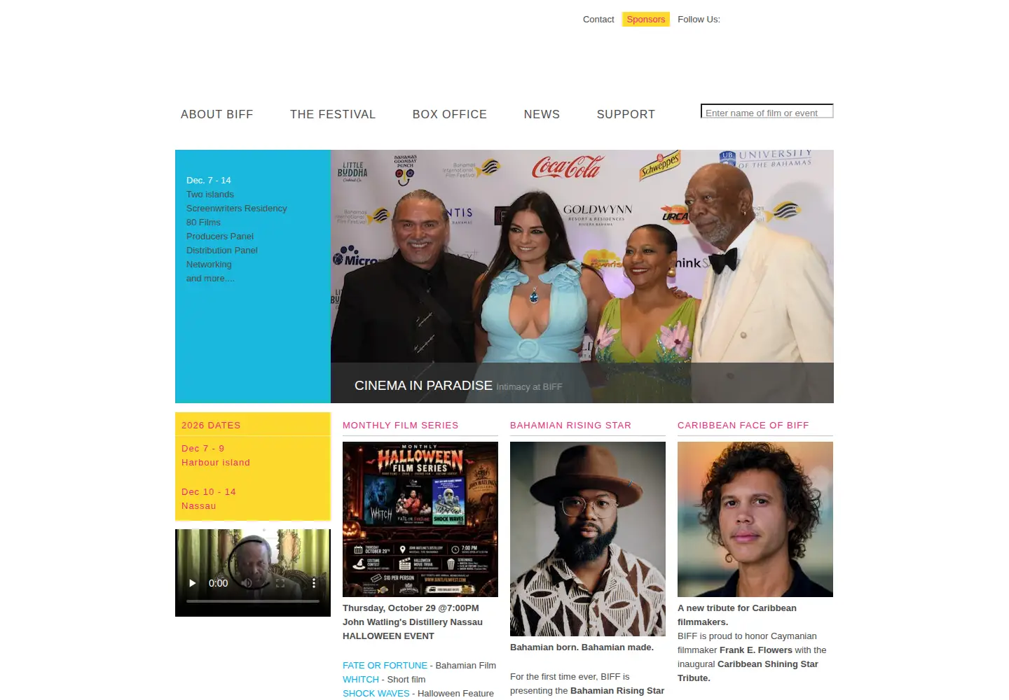 Screenshot of bintlfilmfest.com