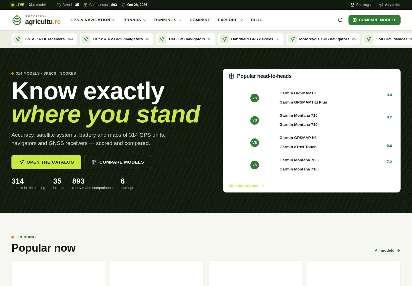 Captured homepage of precisionagricultu.re in the current scan