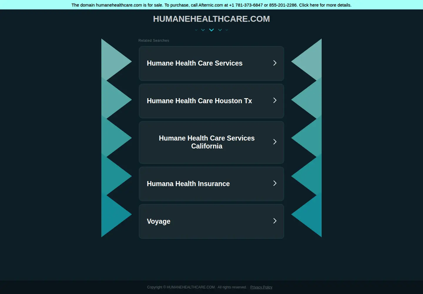 Screenshot of humanehealthcare.com