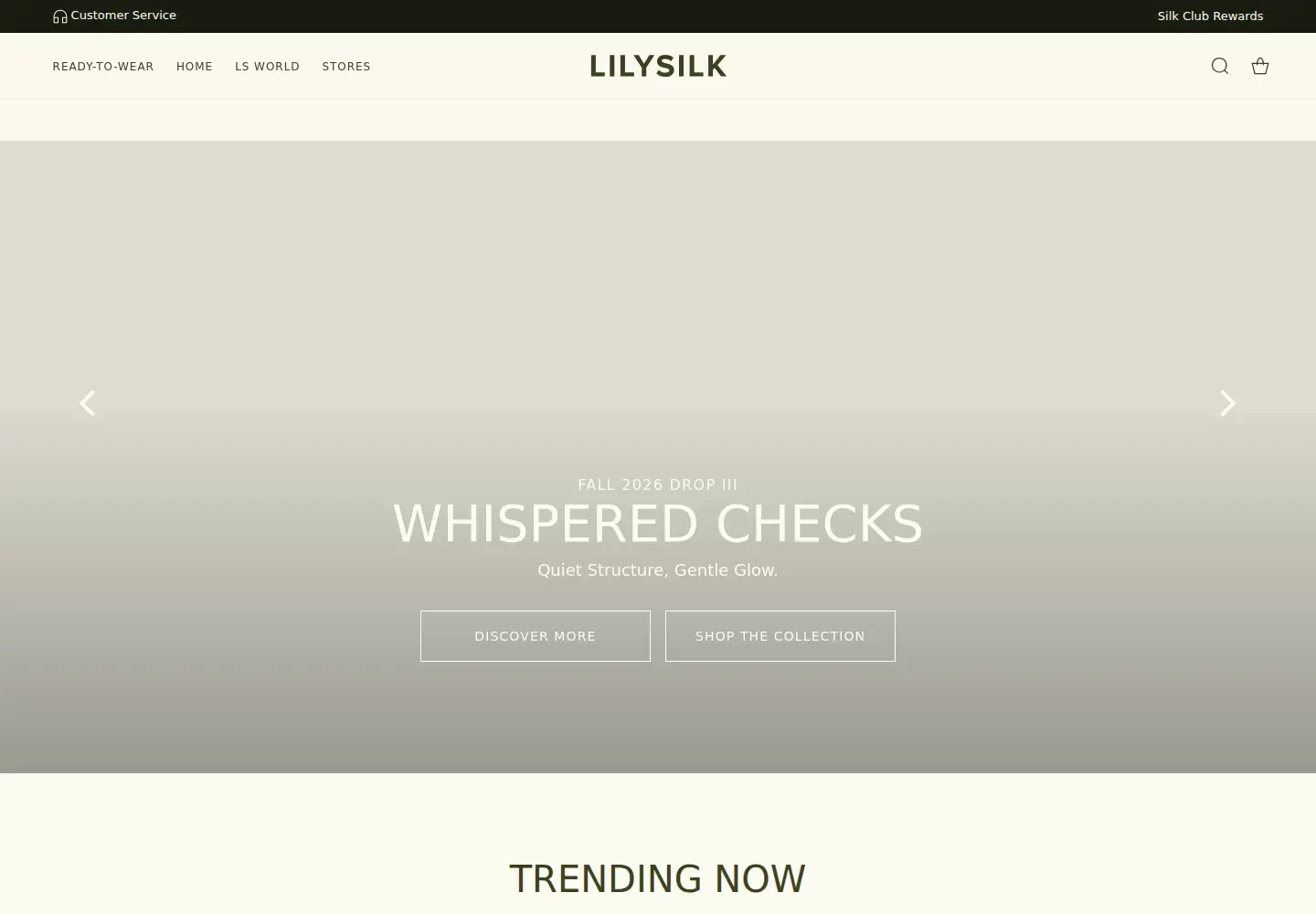 Screenshot of lilysilk.com