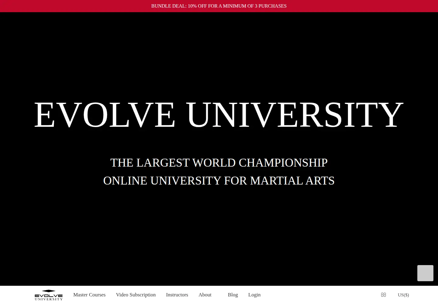 Screenshot of evolve-university.com