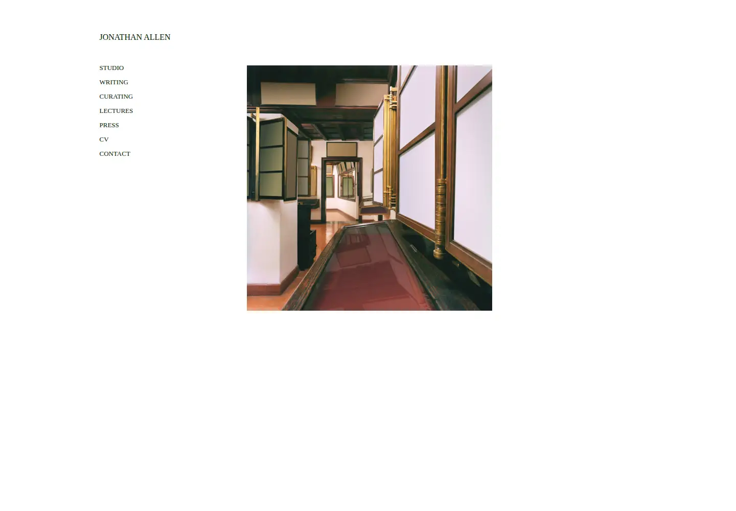 Captured homepage of jonathanallen.info in the current scan