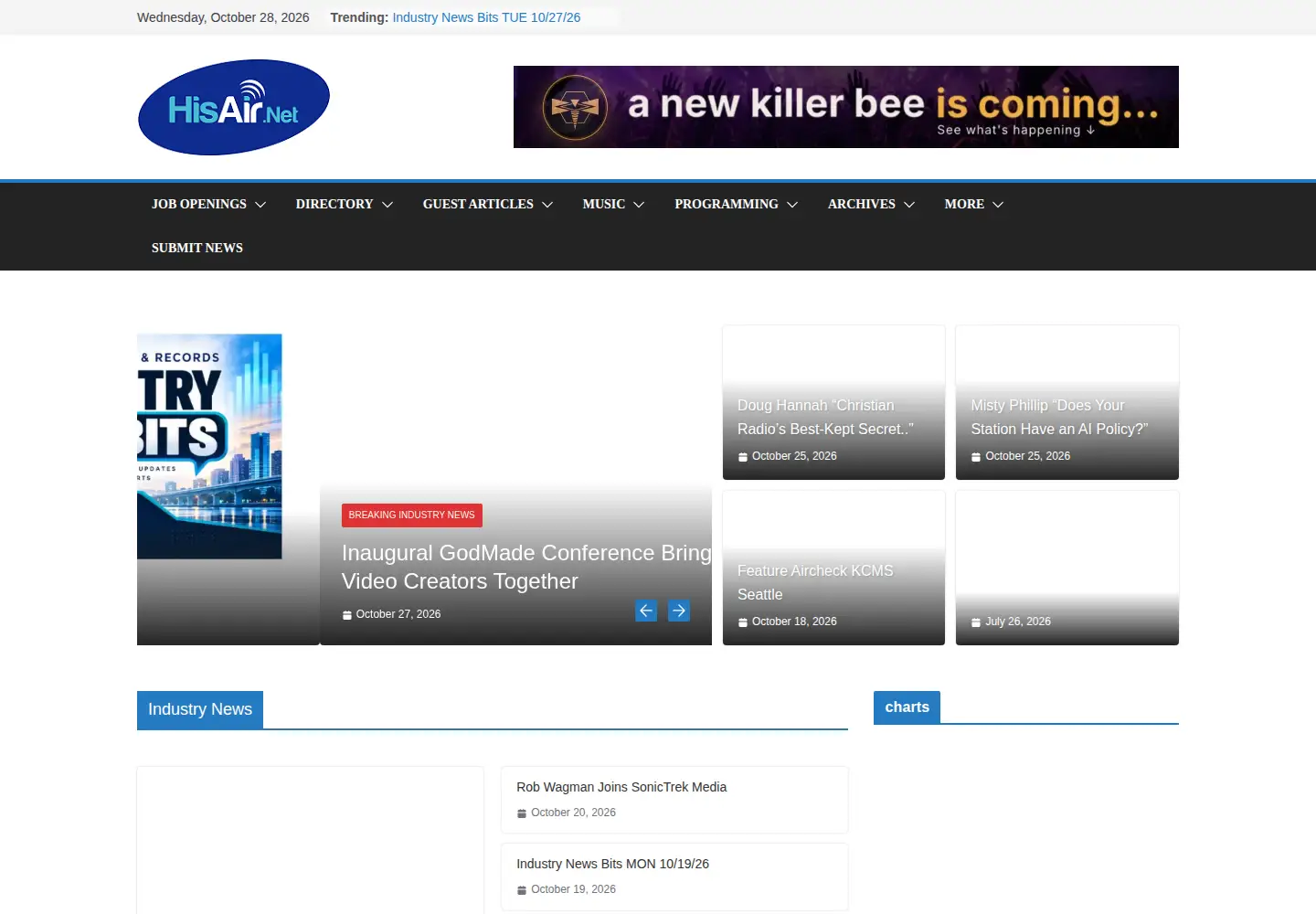 Screenshot of hisair.net