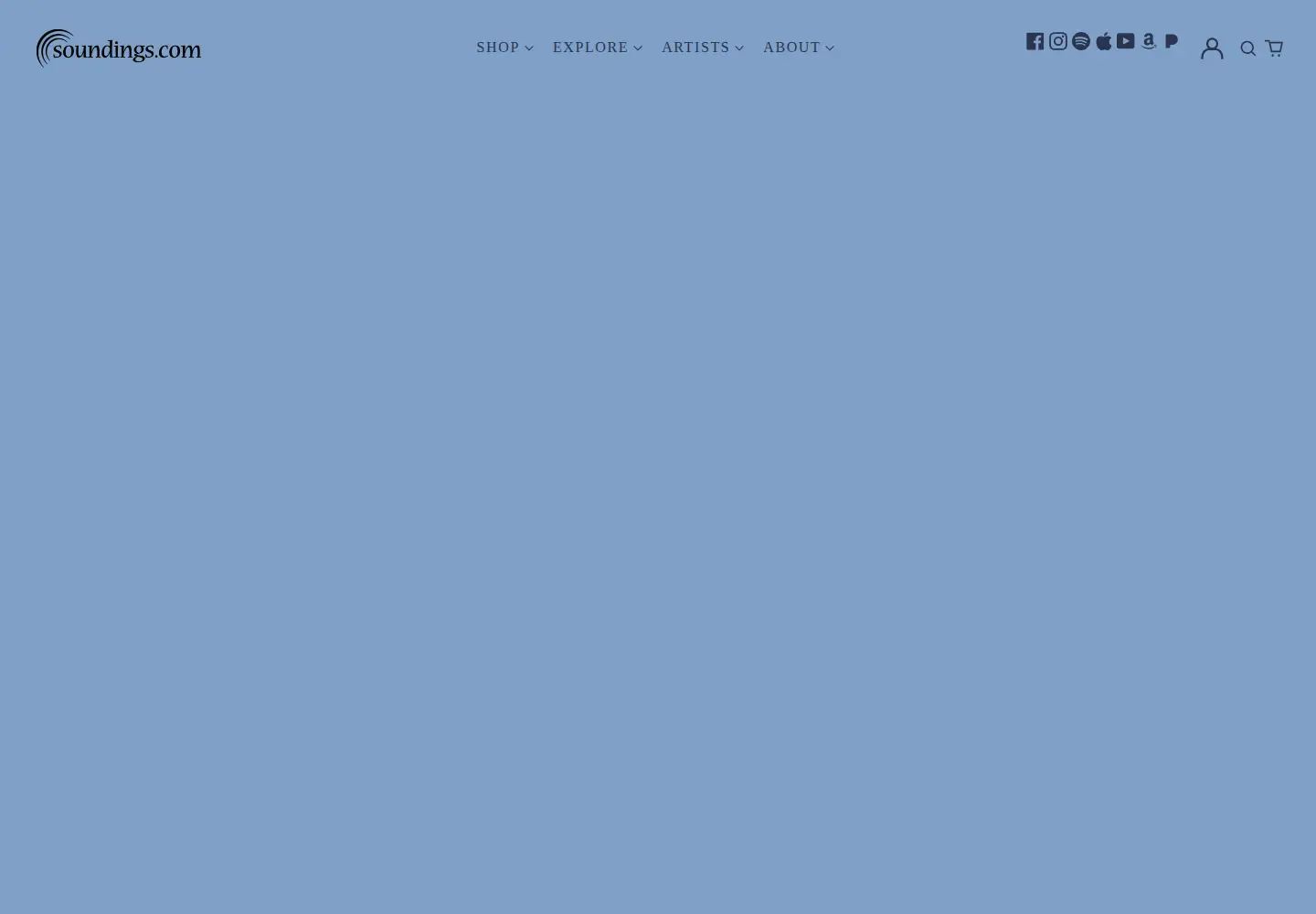 Captured homepage of soundings.com in the current scan