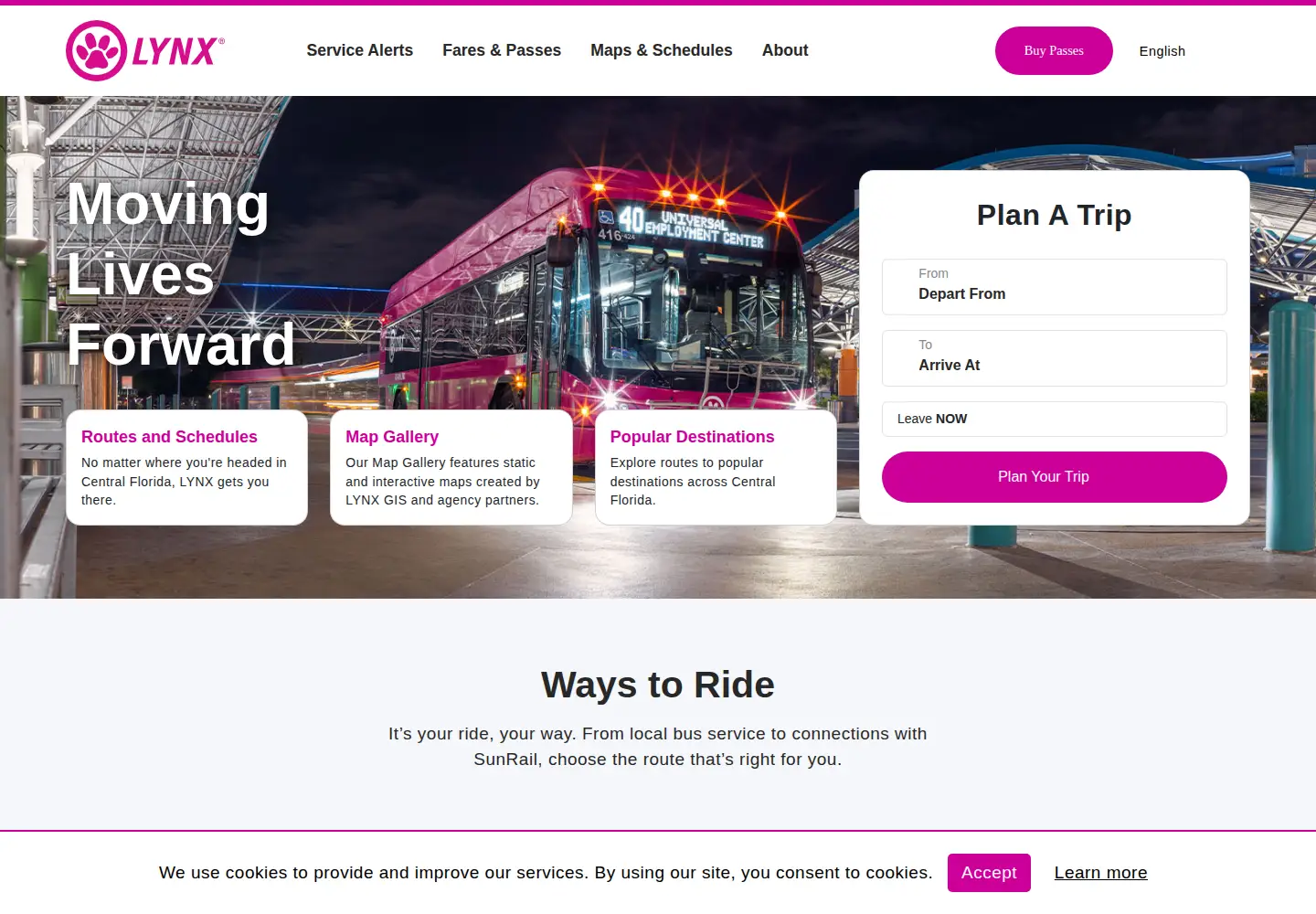 Screenshot of golynx.com