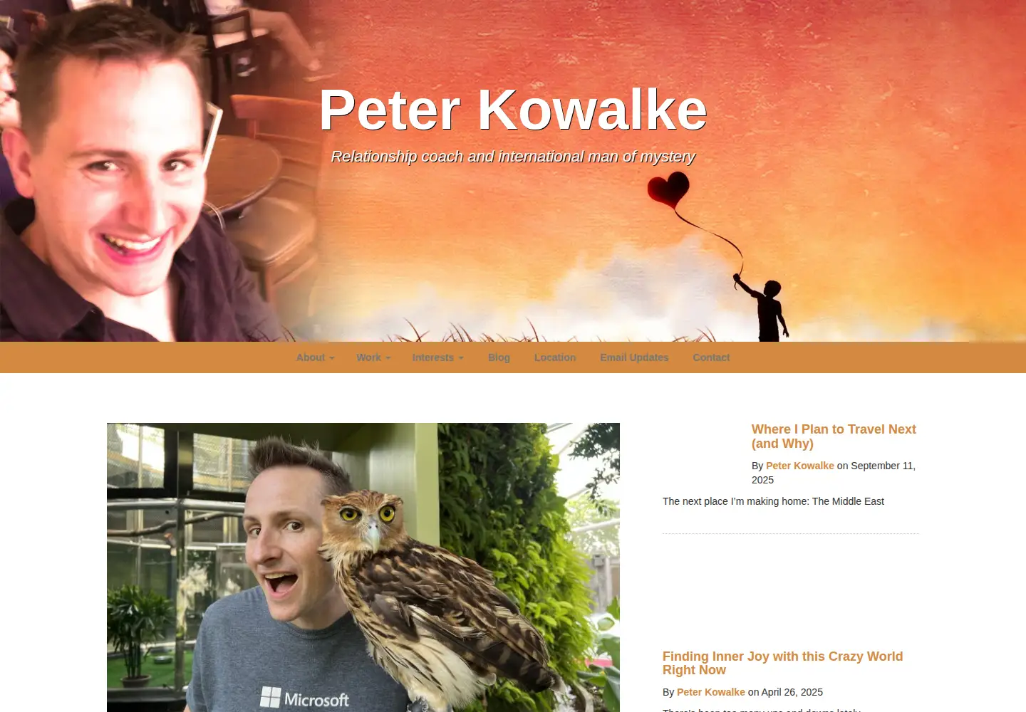 Screenshot of peterkowalke.com