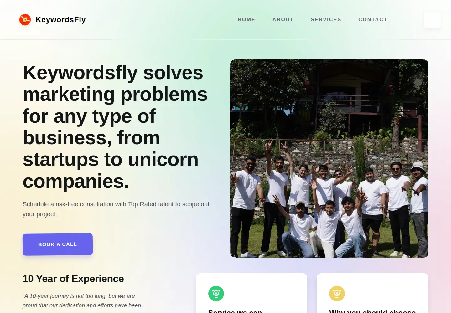 Screenshot of keywordsfly.com