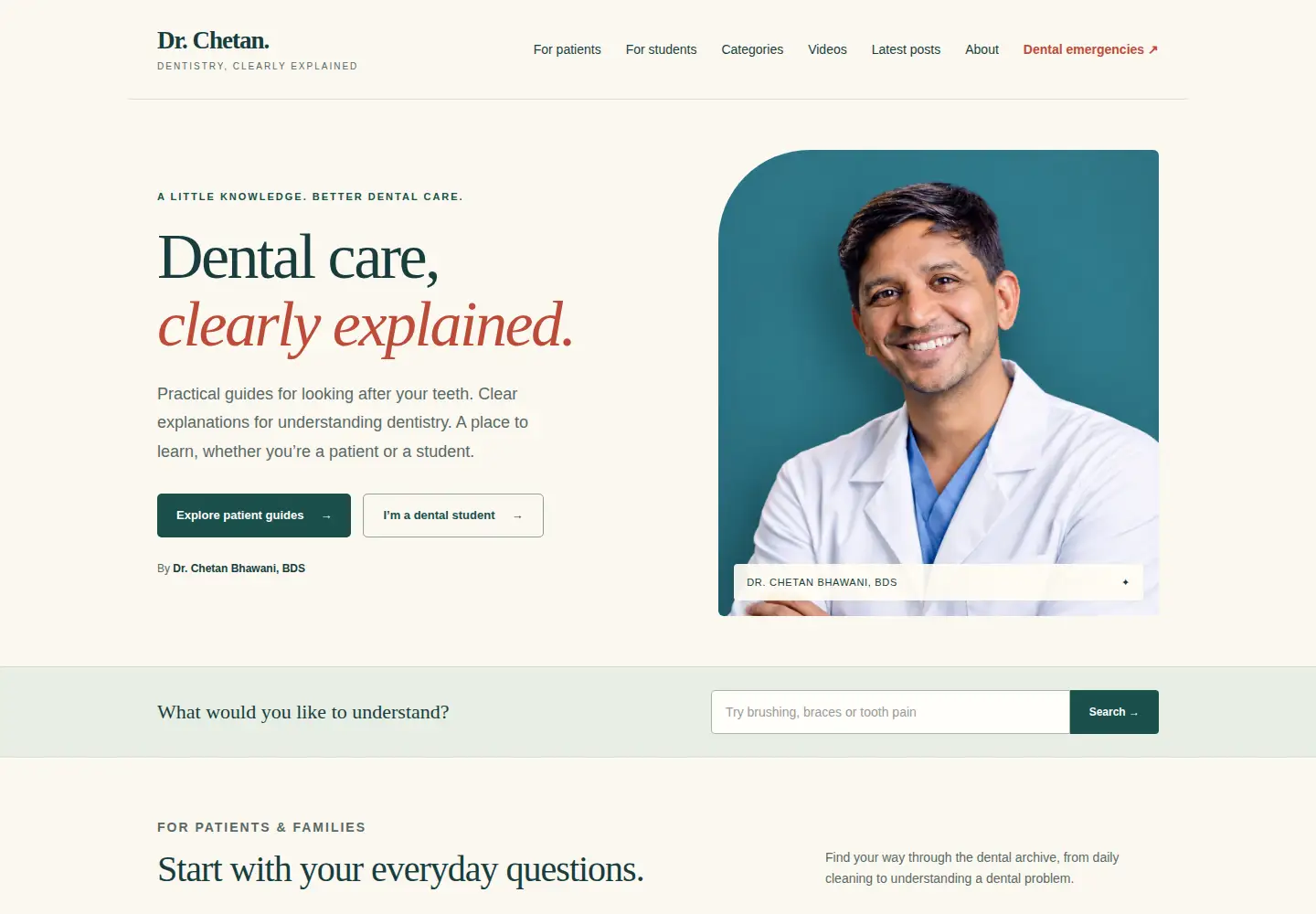 Screenshot of drchetan.com