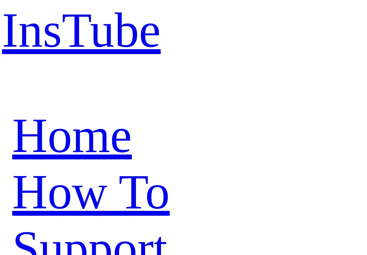 Screenshot of instube.com