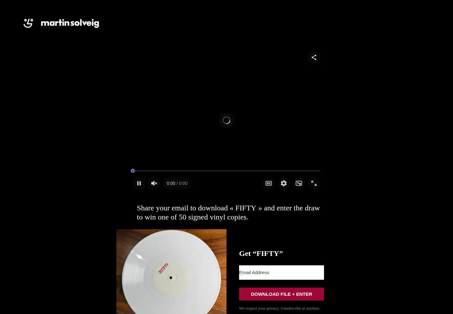 Screenshot of martinsolveig.com