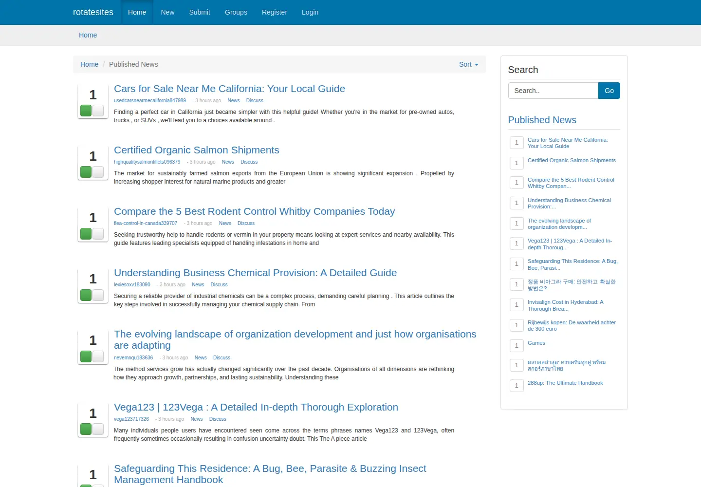 Screenshot of rotatesites.com